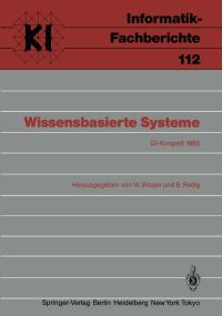 Book Cover for Wissensbasierte Systeme Subreihe Künstliche Intelligenz by W Brauer, B Radig