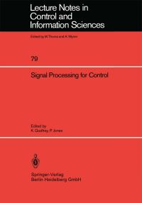 Book Cover for Signal Processing for Control by Keith Godfrey, Peter Jones