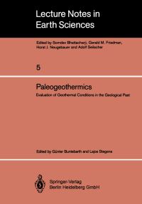 Book Cover for Paleogeothermics by Günter Buntebarth, Lajos Stegena