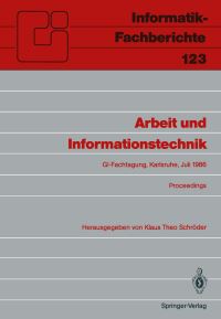Book Cover for Arbeit Und Informationstechnik by Klaus T Schröder