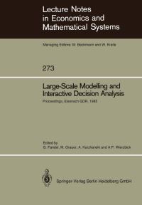 Book Cover for Large-Scale Modelling and Interactive Decision Analysis by Günter Fandel, Manfred Grauer, Alexander Kurzhanski, Andrzej P Wierzbicki