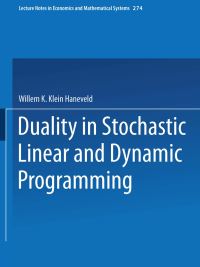 Book Cover for Duality in Stochastic Linear and Dynamic Programming by Willem K Klein Haneveld