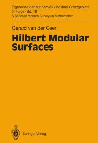 Book Cover for Hilbert Modular Surfaces by Gerard van der Geer