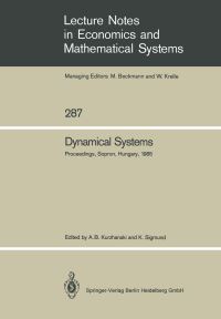 Book Cover for Dynamical Systems by Alexander B Kurzhanski, Karl Sigmund