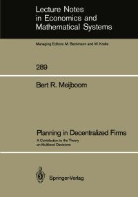 Book Cover for Planning in Decentralized Firms by Bert R Meijboom