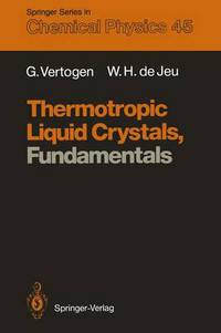 Book Cover for Thermotropic Liquid Crystals, Fundamentals by Ger Vertogen