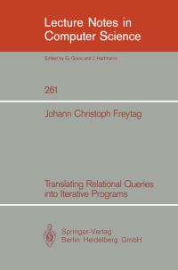 Book Cover for Translating Relational Queries Into Iterative Programs by Johann C Freytag