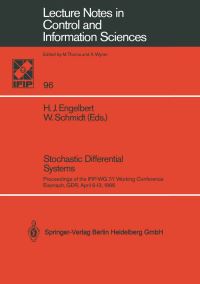Book Cover for Stochastic Differential Systems by Hans Jürgen Engelbert, Wolfgang Schmidt