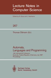 Book Cover for Automata, Languages and Programming by Thomas Ottmann