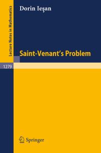Book Cover for Saint-Venant's Problem by Dorin Iesan
