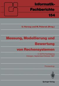 Book Cover for Messung, Modellierung Und Bewertung Von Rechensystemen by Ulrich Herzog, Martin Paterok