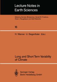 Book Cover for Long and Short Term Variability of Climate by Heinz Wanner, Ulrich Siegenthaler
