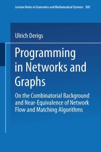 Book Cover for Programming in Networks and Graphs by Ulrich Derigs
