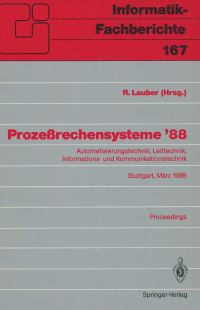 Book Cover for Prozerechensysteme '88 by R Lauber