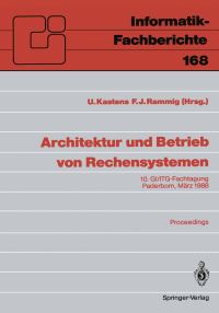 Book Cover for Architektur Und Betrieb Von Rechensystemen by Uwe Kastens, Franz Josef Rammig