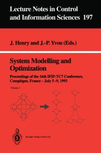 Book Cover for System Modelling and Optimization by Jacques Henry, JeanPierre Yvon