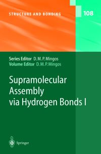 Book Cover for Supramolecular Assembly Via Hydrogen Bonds by D M P Mingos