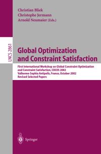 Book Cover for Global Optimization and Constraint Satisfaction by COCOS 2002, Christian Bliek, Christophe Jermann, A Neumaier
