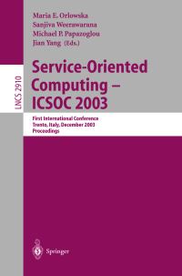 Book Cover for Service-Oriented Computing _ ICSOC 2003 by ICSOC Conference, M E Orlowska