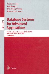 Book Cover for Database Systems for Advanced Applications by DASFAA Conference  Database systems, YoonJoon Lee