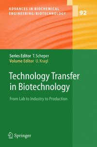 Book Cover for Technology Transfer in Biotechnology by U. Kragl