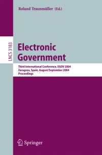 Book Cover for Electronic Government by EGOV 2004, R Traunmüller