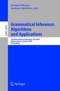 Book Cover for Grammatical Inference by International Colloquium on Grammatical Inference, Georgios Paliouras, Yasubumi Sakakibara