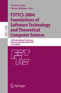 Book Cover for FSTTCS 2004 by Kamal Lodaya, Meena Mahajan