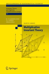 Book Cover for Multiplicative Invariant Theory by Martin Lorenz
