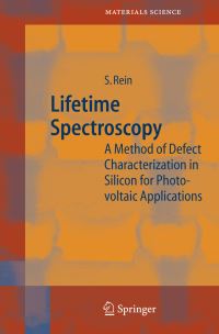 Book Cover for Lifetime Spectroscopy by S Rein