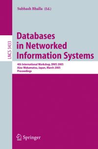 Book Cover for Databases in Networked Information Systems by DNIS 2005, Subhash Bhalla