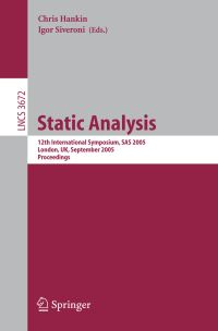 Book Cover for Static Analysis Programming and Software Engineering by Chris Hankin, Igor Siveroni