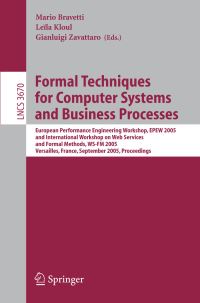 Book Cover for Formal Techniques for Computer Systems and Business Processes Theoretical Computer Science and General Issues by Mario Bravetti, Leila Kloul, Gianluigi Zavattaro