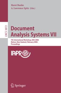 Book Cover for Document Analysis Systems VII by DAS 2006, Horst Bunke, A Lawrence Spitz