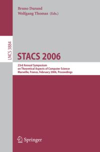 Book Cover for STACS 2006 by Symposium on Theoretical Aspects of Computer Science, Bruno Durand, Wolfgang Thomas