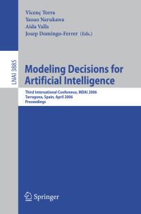 Book Cover for Modeling Decisions for Artificial Intelligence by MDAI Conference, Vicenç Torra