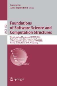 Book Cover for Foundations of Software Science and Computation Structures by FOSSACS Conference, Luca Aceto, Anna Ingólfsdóttir, ETAPS Conference
