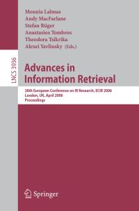 Book Cover for Advances in Information Retrieval by European Conference on IR Research, Mounia Lalmas