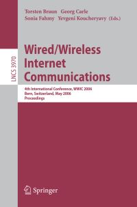 Book Cover for Wired/wireless Internet Communications by WWIC 2006, Torsten Braun