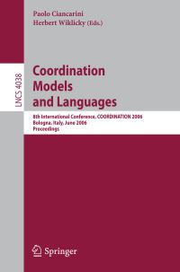 Book Cover for Coordination Models and Languages by COORDINATION 2006, Paolo Ciancarini, Herbert Wiklicky