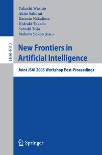 Book Cover for New Frontiers in Artificial Intelligence by JSAI Conference, Takashi Washio, Jinko Chino Gakkai