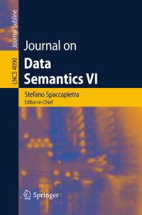 Book Cover for Journal on Data Semantics VI. Journal on Data Semantics by Stefano Spaccapietra, Karl Aberer, Philippe CudréMauroux