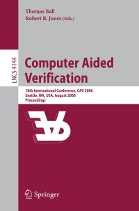 Book Cover for Computer Aided Verification by CAV Conference, Thomas Ball, Robert B Jones
