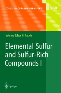 Book Cover for Elemental Sulfur and Sulfur-Rich Compounds I by Ralf Steudel