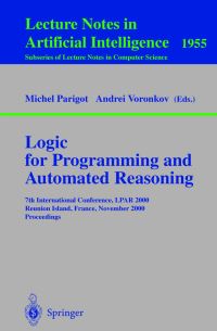Book Cover for Logic for Programming and Automated Reasoning by LPAR Conference, Michel Parigot, Andrei Voronkov