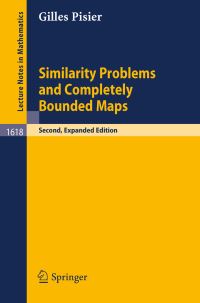Book Cover for Similarity Problems and Completely Bounded Maps by Gilles Pisier