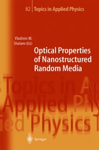 Book Cover for Optical Properties of Nanostructured Random Media by Vladimir M Shalaev