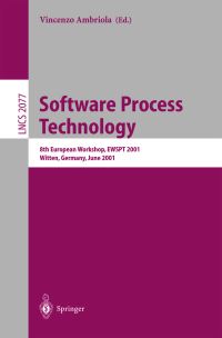 Book Cover for Software Process Technology by EWSPT 2001 Conference, Vincenzo Ambriola