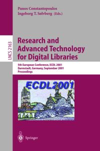 Book Cover for Research and Advanced Technology for Digital Librairies by ECDL Conference, Panos Constantopoulos, Ingeborg T Sølvberg