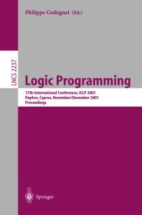 Book Cover for Logic Programming by ICLP 2001 Conference, Philippe Codognet
